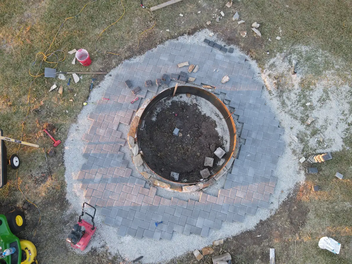 Luxury pergola and deck outdoor living room in Carolina Beach NC